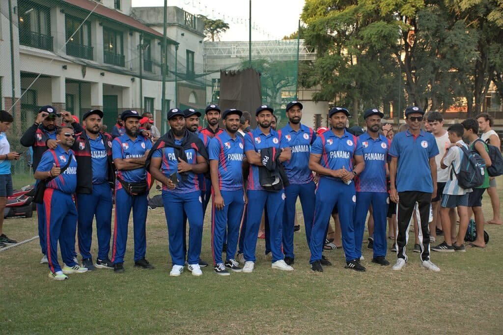 Selección Panameña de Criquet en la Ceremonia de Premiación de la Clasificación Subregional de América para la Men's T20 Cricket para la Copa del mundo de 2024.